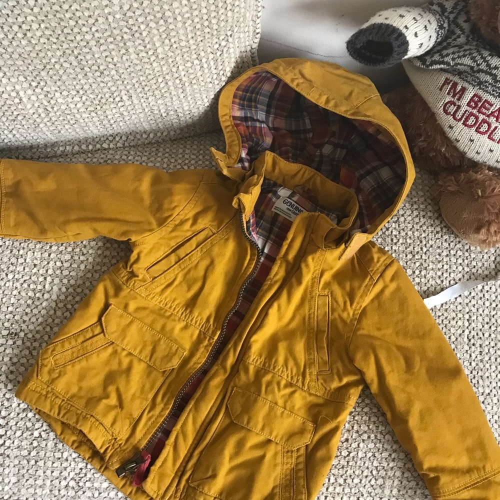 Oshkosh 18 months old baby jacket in Mustard